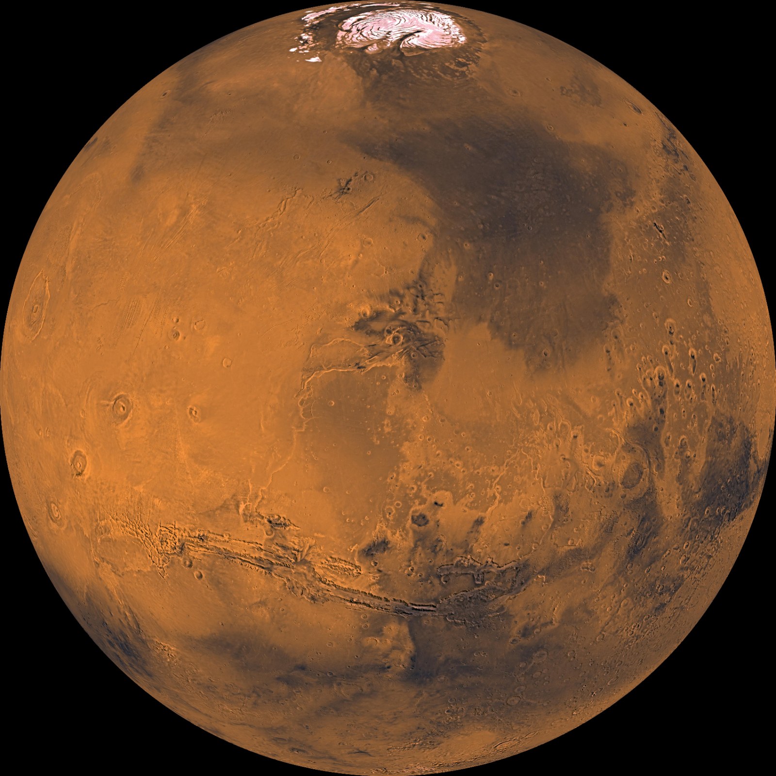 赤い星・火星（画像：NASA）