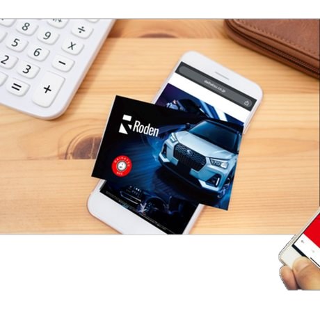 NFCカード スマホをかざすとデジタルカタログを表示