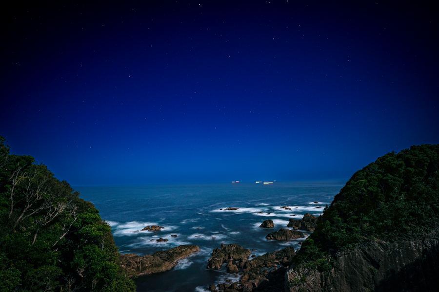 和歌山・串本で撮影した星景の写真